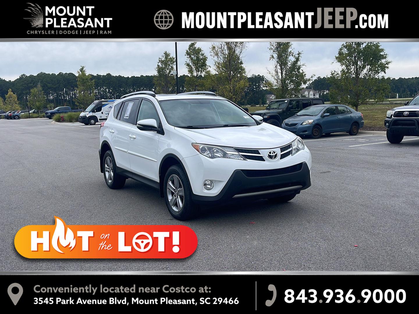 Super White 2015 Toyota RAV4 SUV / Crossover All-Wheel Drive Automatic