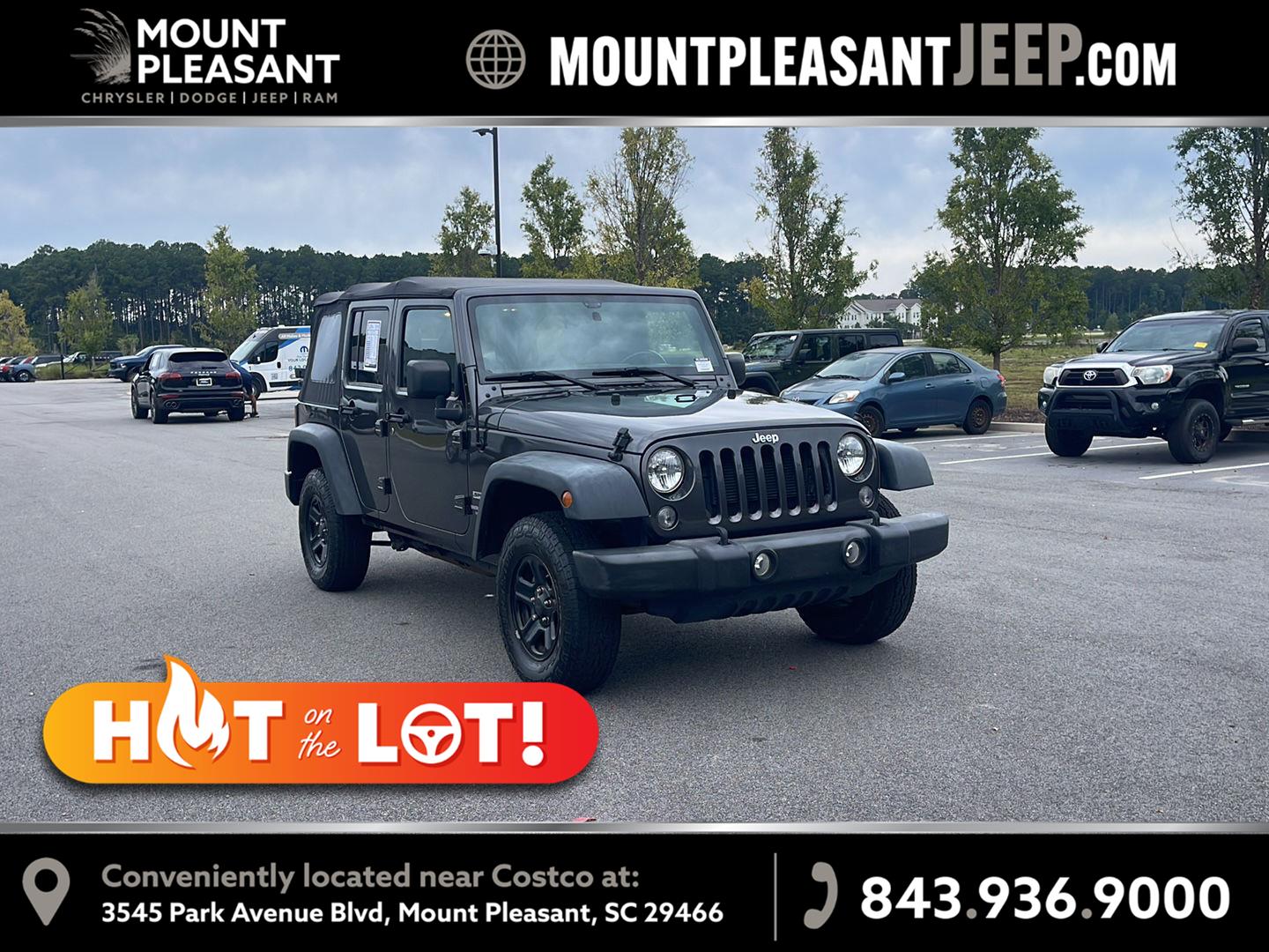 Gray (Granite Crystal Metallic Clearcoat) 2017 Jeep Wrangler SUV / Crossover Four-Wheel Drive 5-Speed Automatic