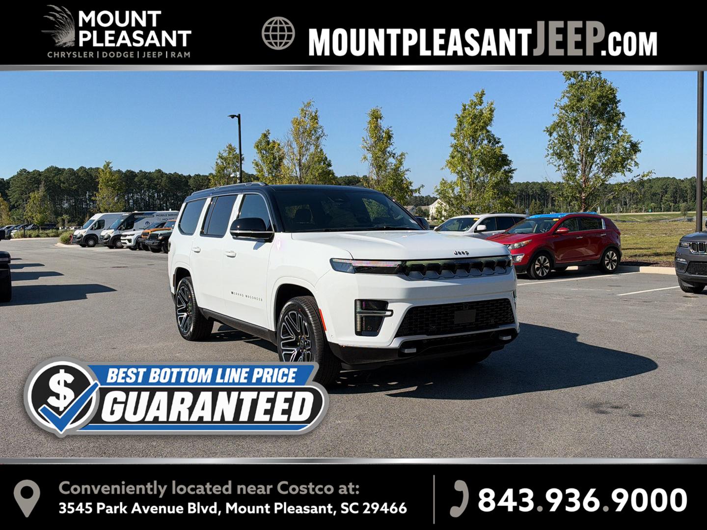 Bright White Clearcoat 2027 Jeep Grand Wagoneer SUV / Crossover Four-Wheel Drive 8-Speed Automatic