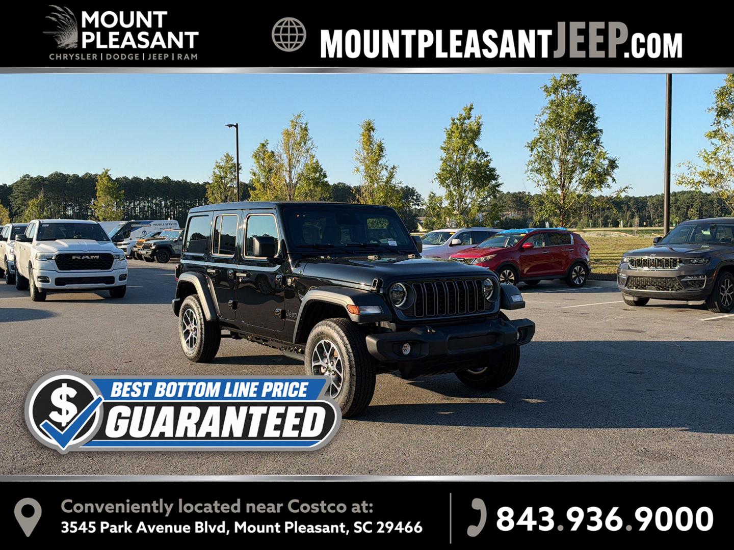Black Clearcoat 2027 Jeep Wrangler SUV / Crossover Four-Wheel Drive 8-Speed Automatic