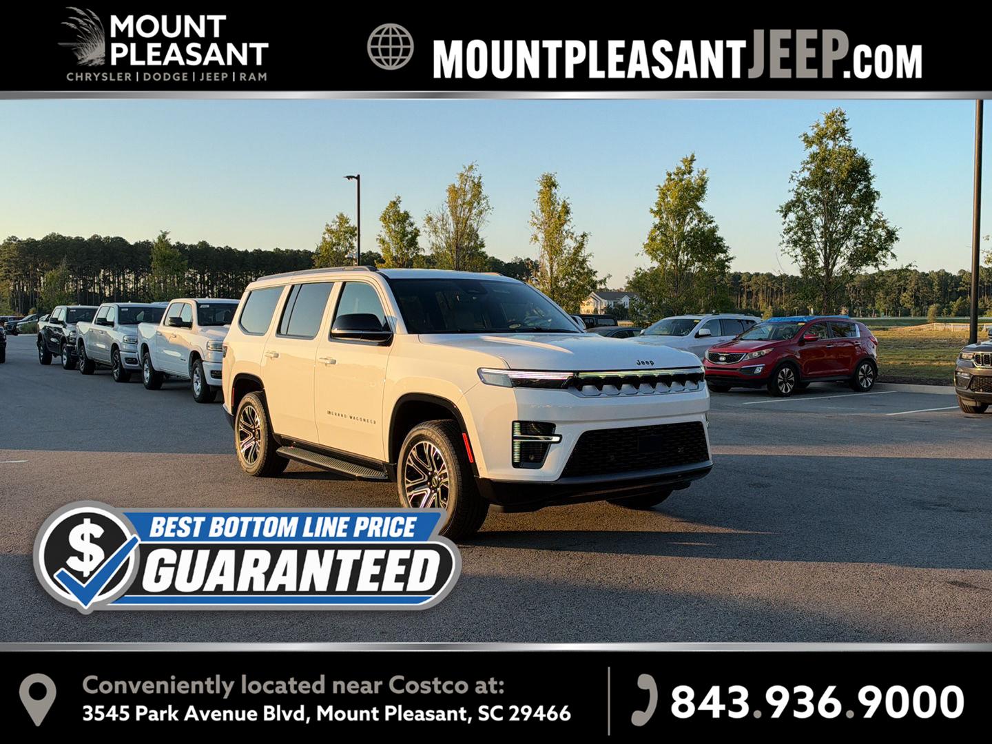 Bright White Clearcoat 2026 Jeep Grand Wagoneer SUV / Crossover Four-Wheel Drive 8-Speed Automatic