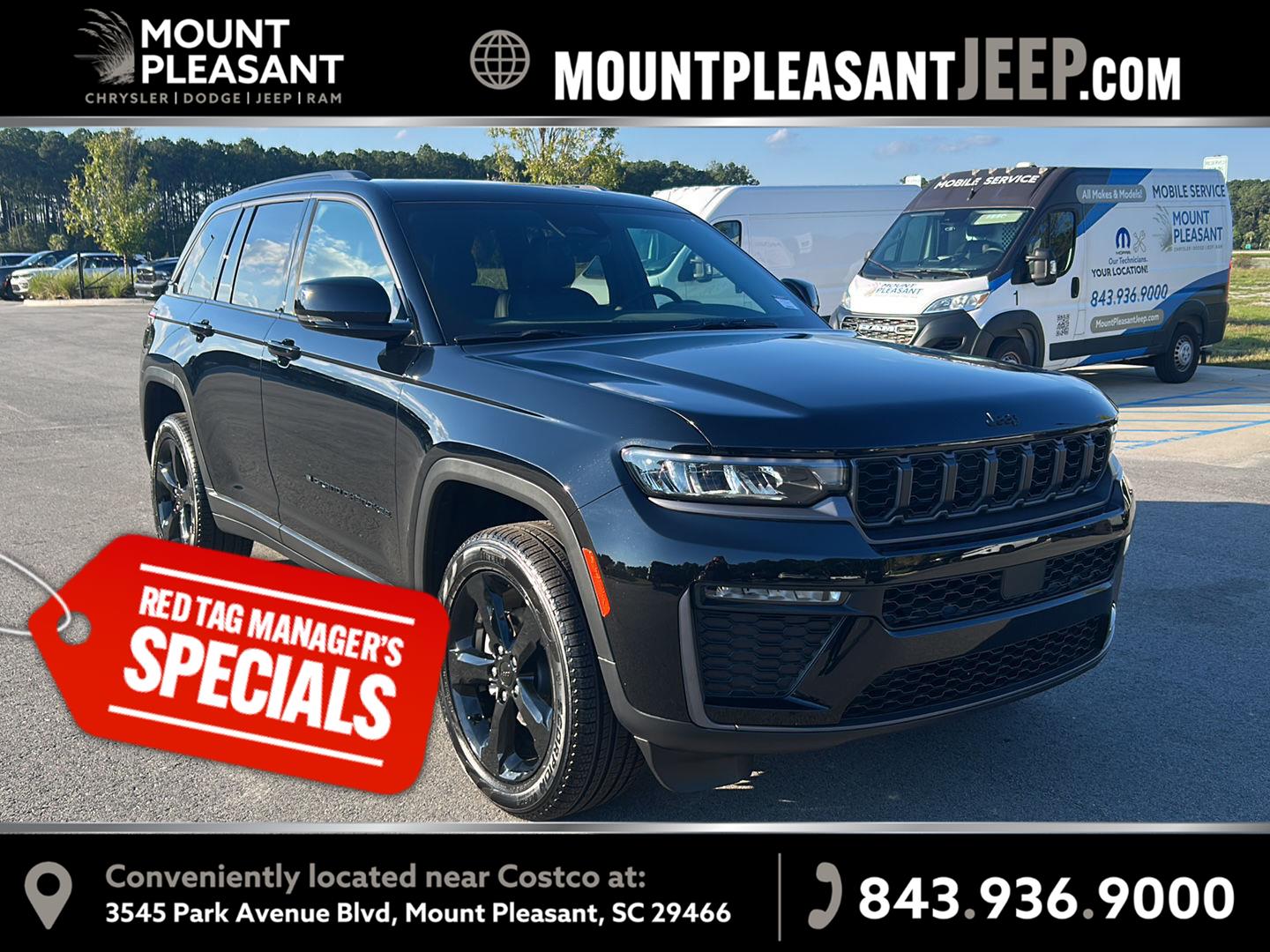 Diamond Black Crystal Pearlcoat 2026 Jeep Grand Cherokee SUV / Crossover 4X2 8-Speed Automatic