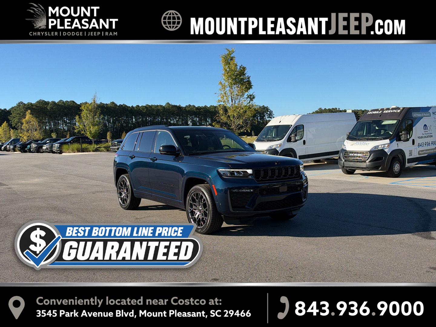 Fathom Blue Pearlcoat 2027 Jeep Grand Cherokee SUV / Crossover Four-Wheel Drive 8-Speed Automatic