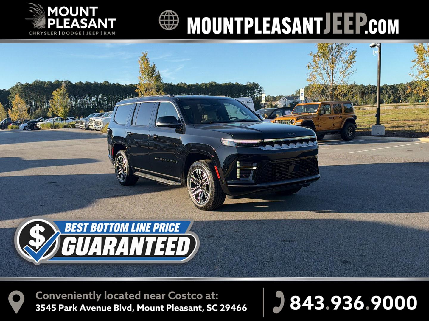 High Gloss Black 2027 Jeep Grand Wagoneer SUV / Crossover 4X2 8-Speed Automatic