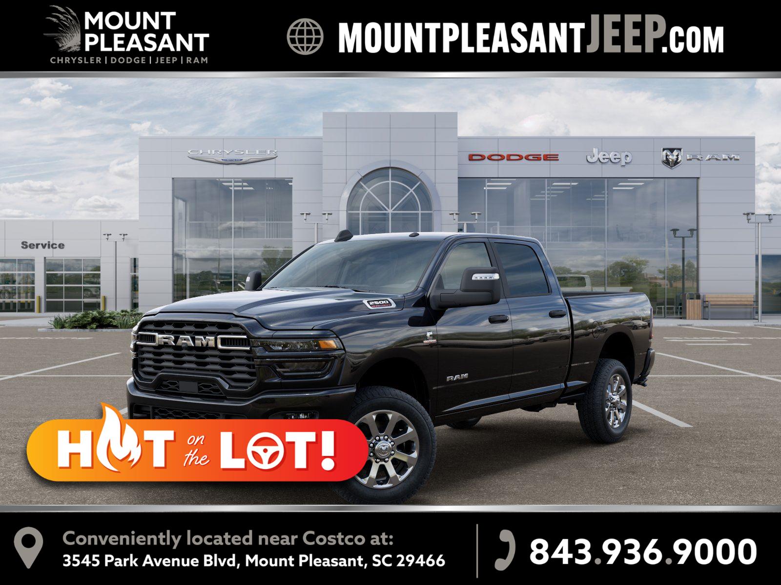 Diamond Black Crystal Pearlcoat 2026 RAM 2500 Pickup Truck Four-Wheel Drive 8-Speed Automatic