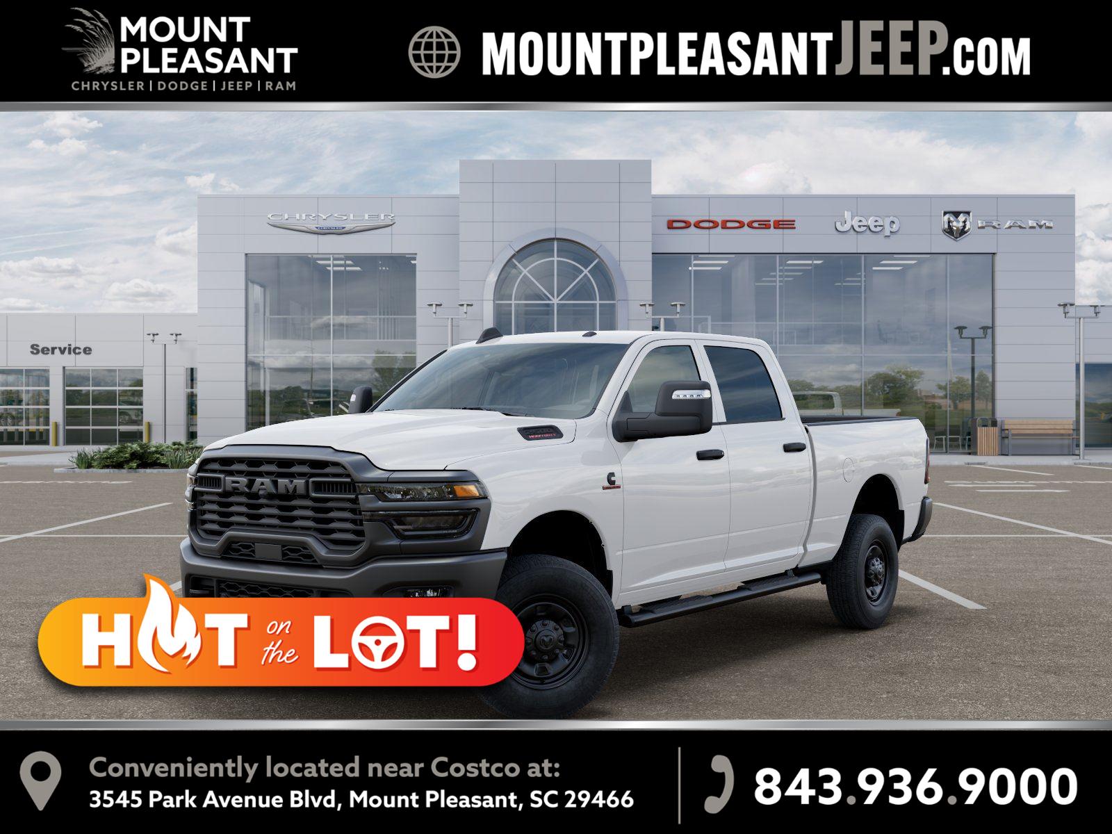 Bright White Clearcoat 2026 RAM 2500 Pickup Truck Four-Wheel Drive 8-Speed Automatic