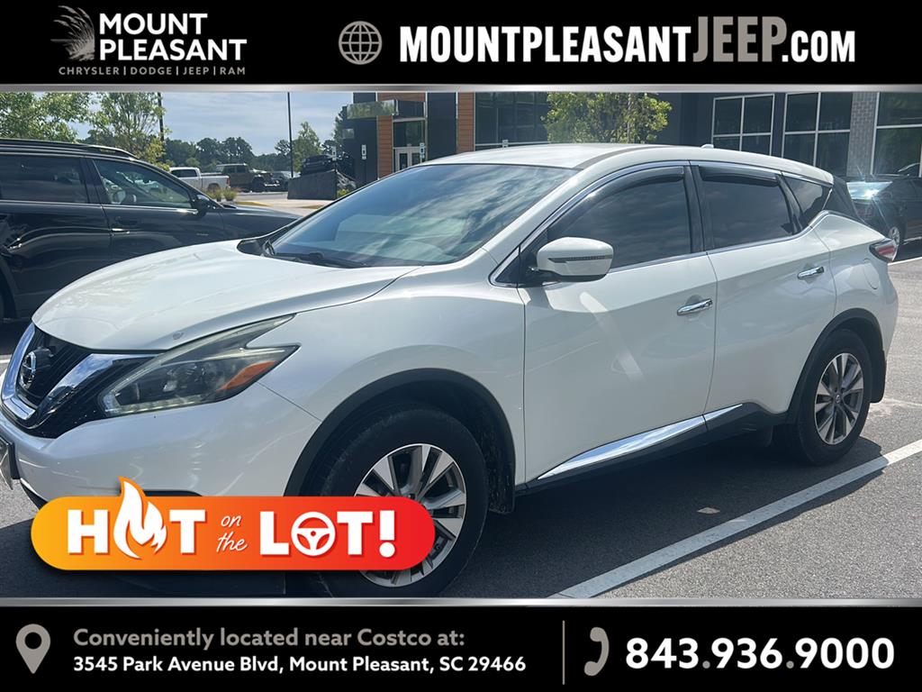 Pearl White 2018 Nissan Murano SUV / Crossover Front-Wheel Drive Continuously Variable Transmission