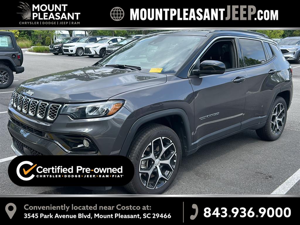Gray 2024 Jeep Compass SUV / Crossover Four-Wheel Drive 8-Speed Automatic