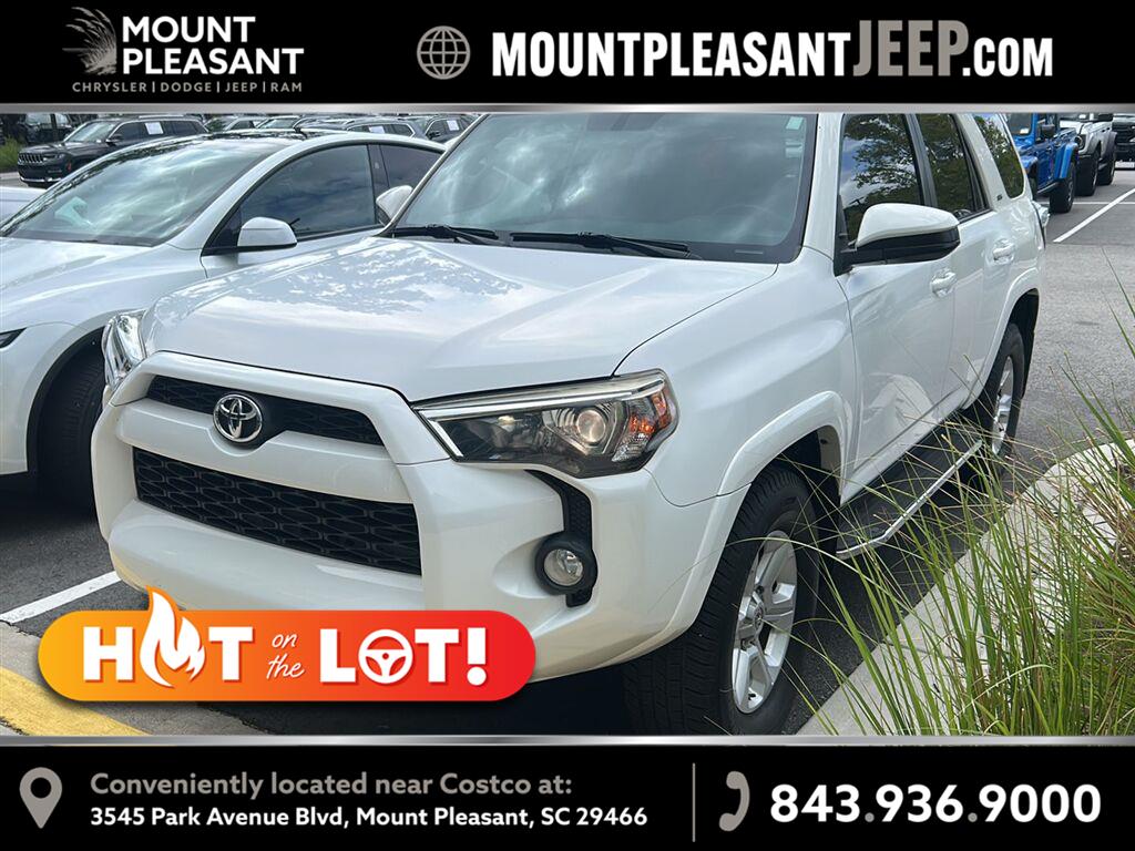 Super White 2016 Toyota 4Runner SUV / Crossover Four-Wheel Drive Automatic