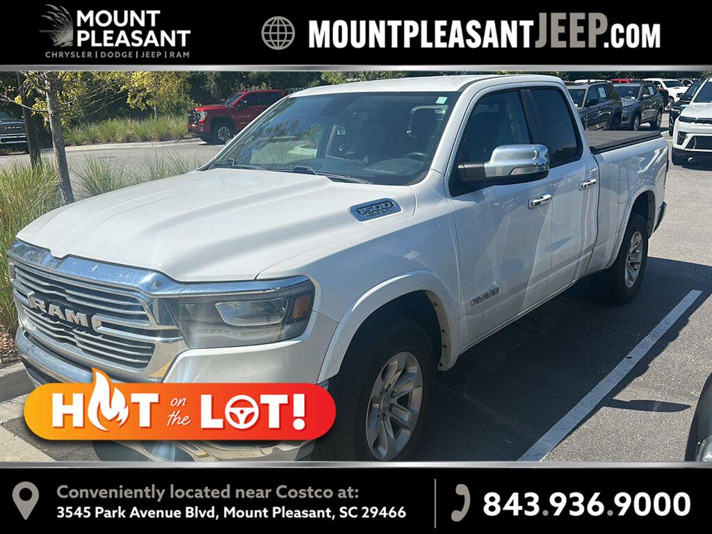Bright White Clearcoat 2020 RAM 1500 Pickup Truck Four-Wheel Drive 8-Speed Automatic