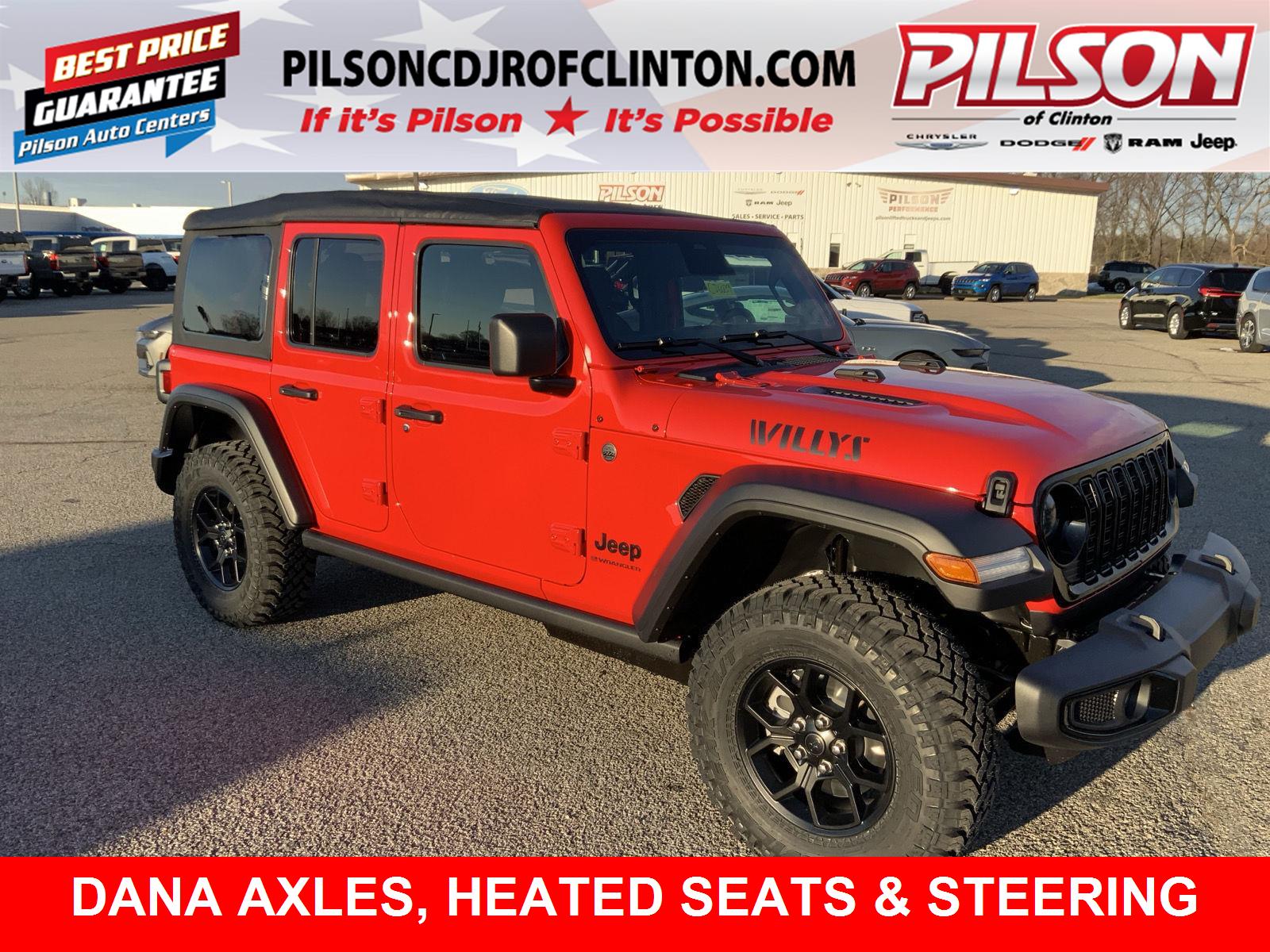 Firecracker Red Clearcoat 2026 Jeep Wrangler SUV / Crossover Four-Wheel Drive 6-Speed Manual