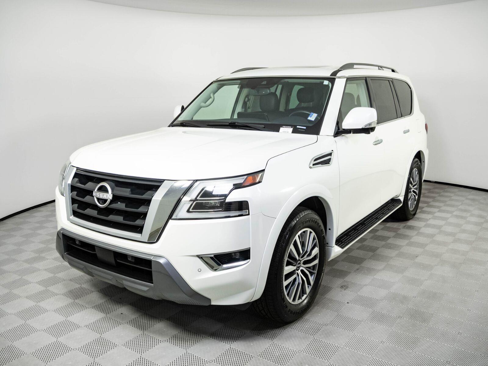 Aspen White Tricoat 2023 Nissan Armada SUV / Crossover Four-Wheel Drive Automatic