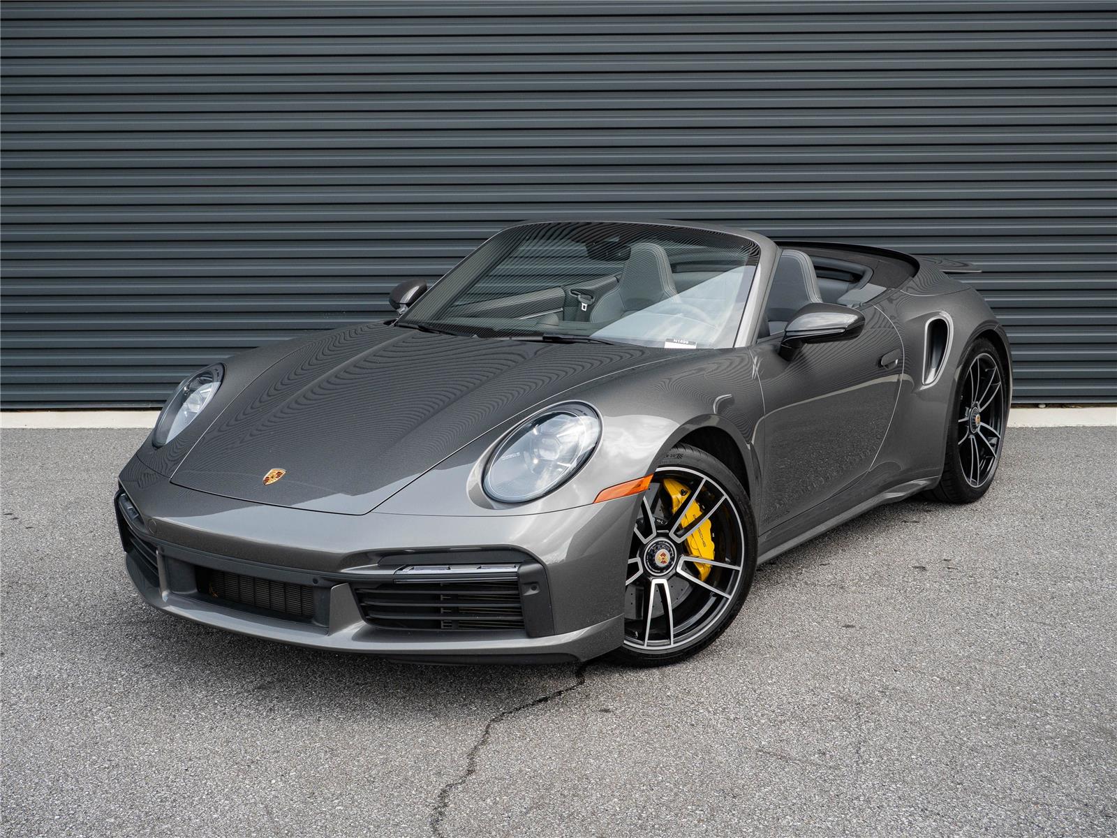 Gray (Agate Grey Metallic) 2021 Porsche 911 Convertible All-Wheel Drive 8-Speed Automatic