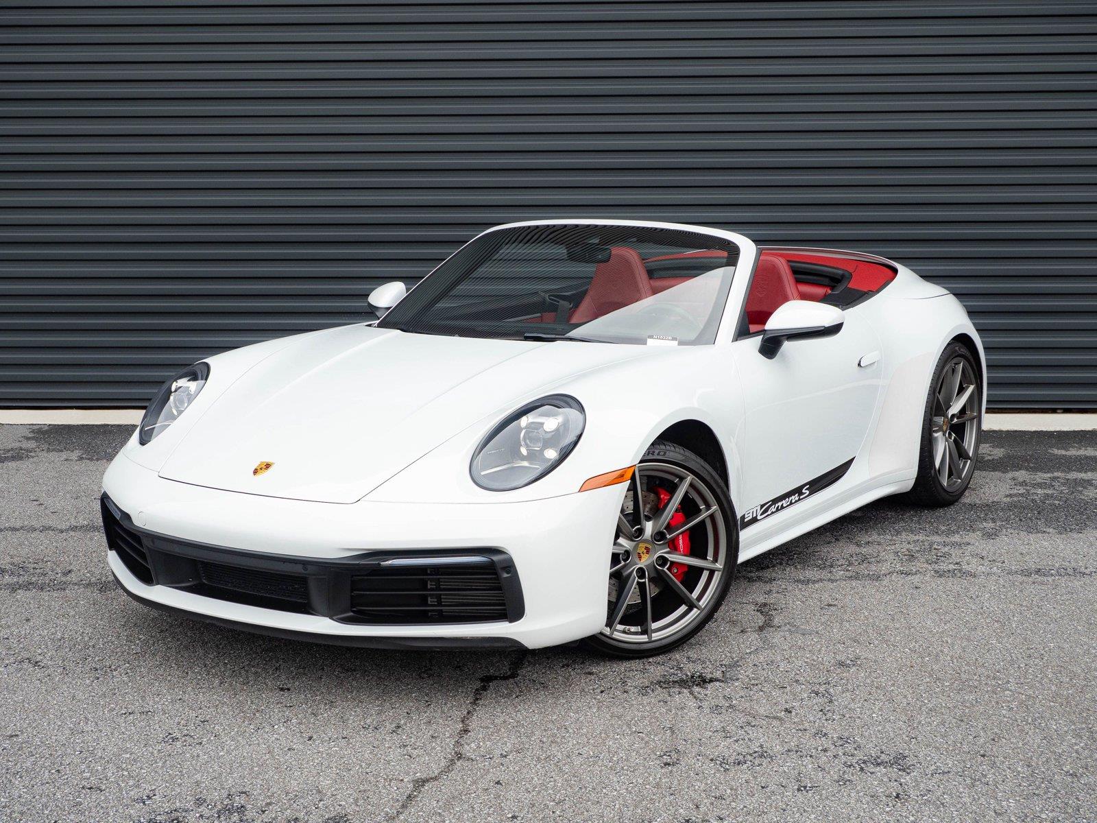 Carrara White Metallic 2020 Porsche 911 Convertible Rear-Wheel Drive 8-Speed Automatic