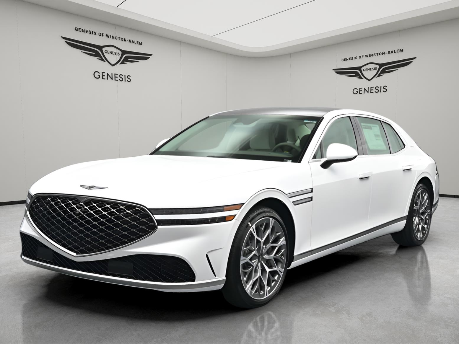Uyuni White 2026 Genesis G90 3.5T e-Supercharger AWD Sedan All-Wheel Drive Automatic