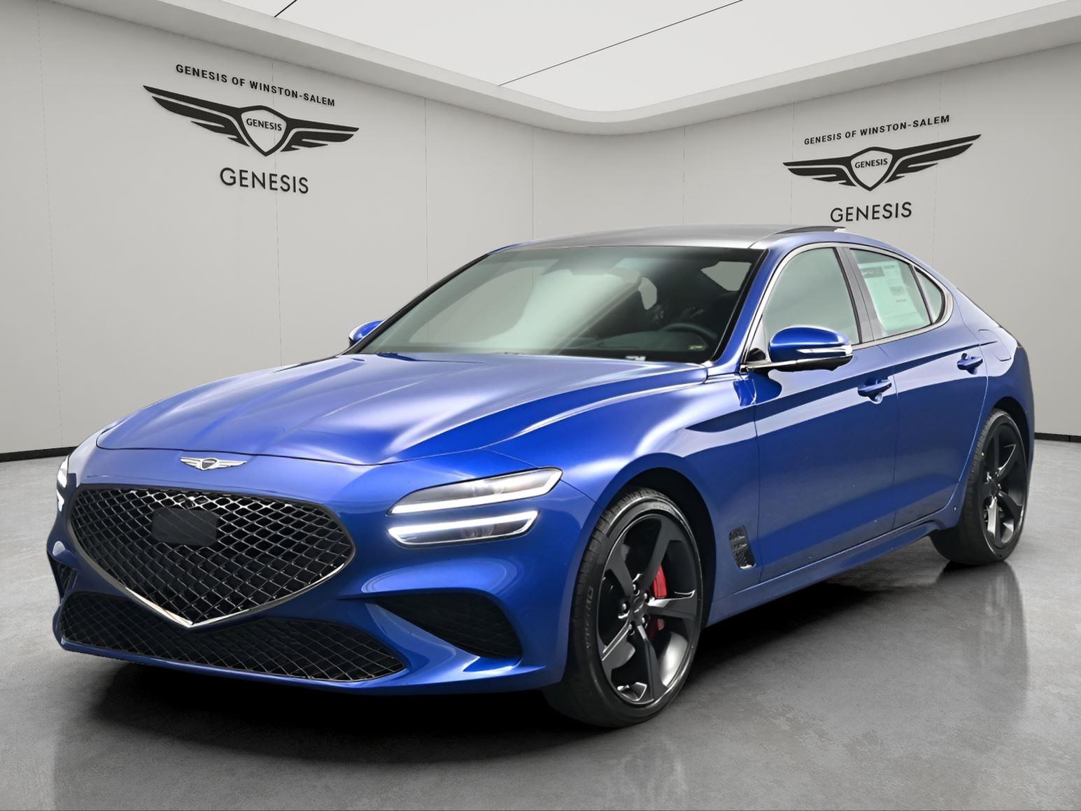 Kawah Blue 2026 Genesis G70 3.3T Sport Prestige AWD Sedan All-Wheel Drive Automatic