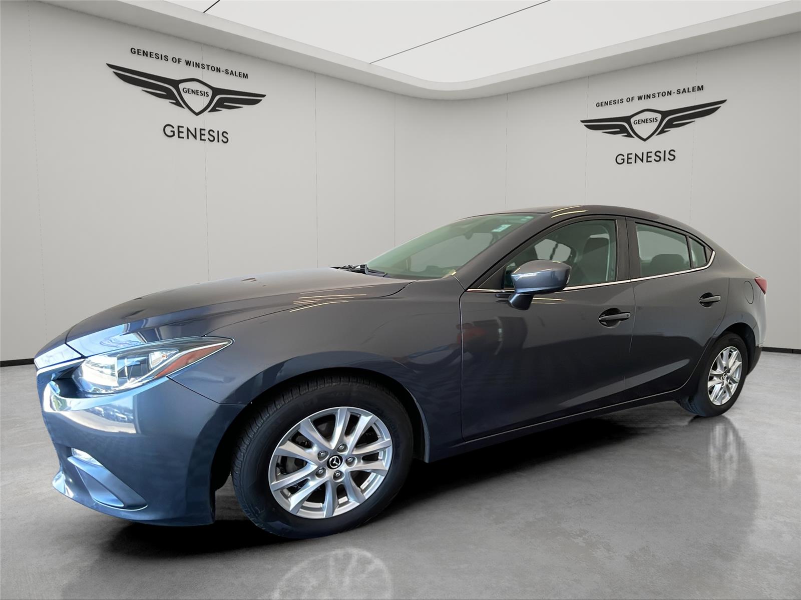 Meteor Gray Mica 2016 Mazda MAZDA3 i Sport Sedan Front-Wheel Drive Automatic