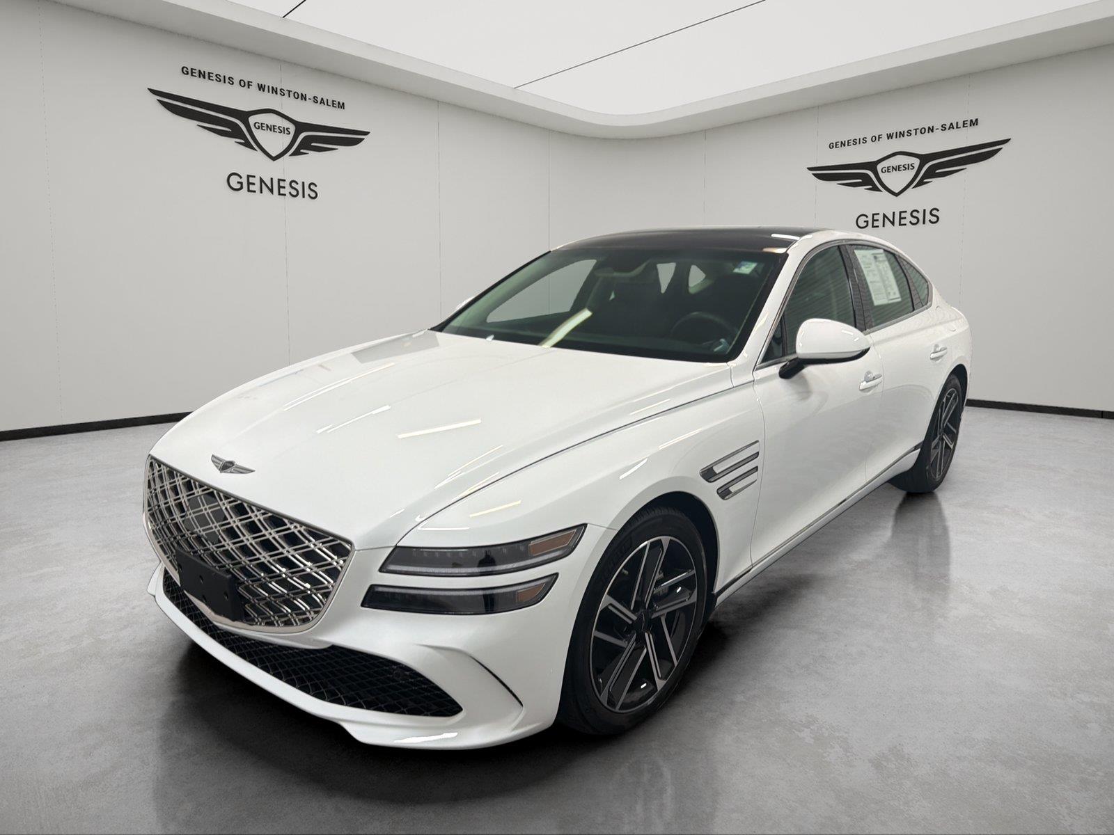 Alta White 2025 Genesis G80 Sedan All-Wheel Drive Automatic