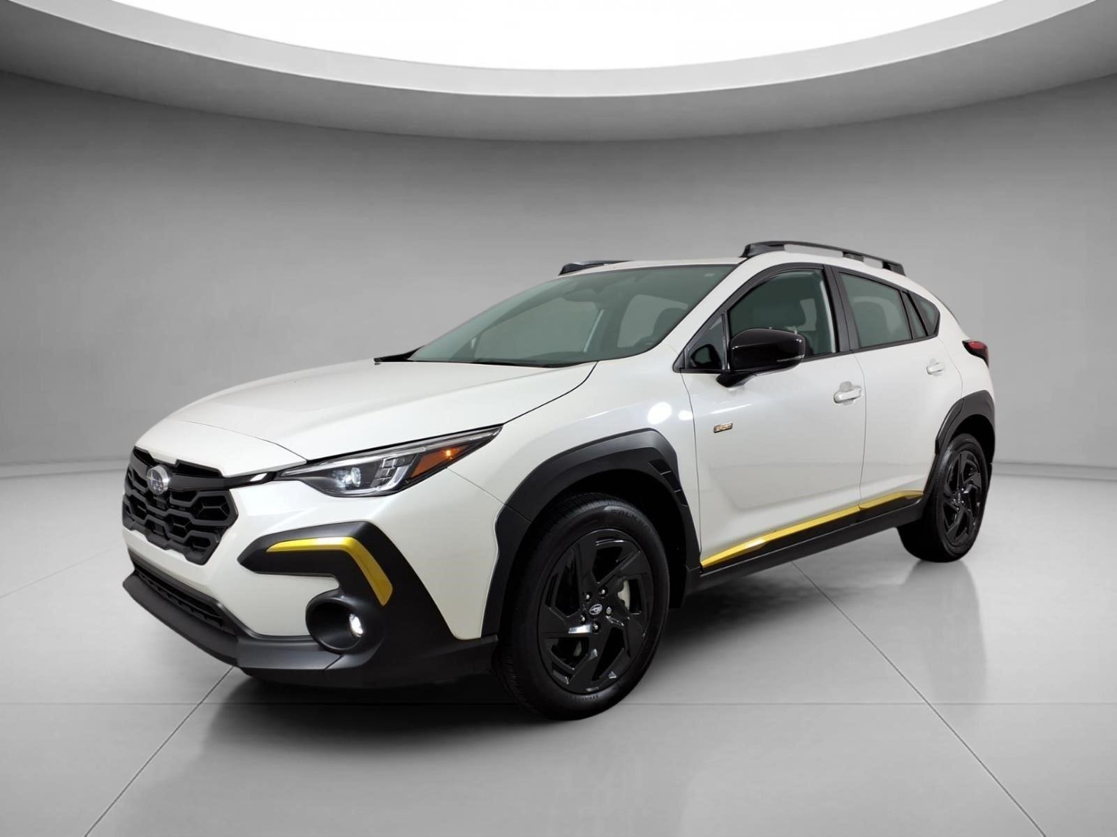 Crystal White Pearl 2024 Subaru Crosstrek Sport AWD SUV / Crossover All-Wheel Drive Continuously Variable Transmission