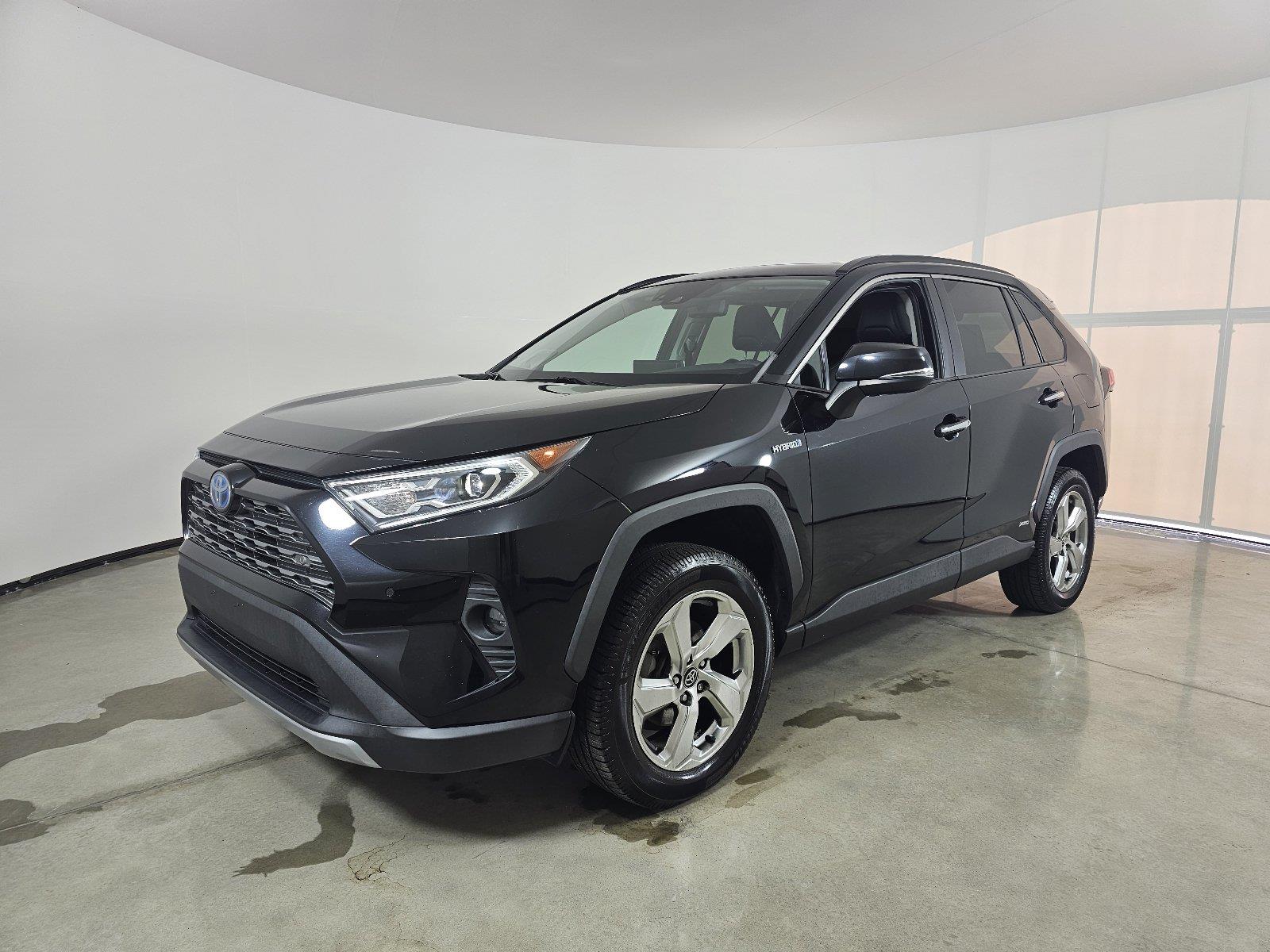 Midnight Black Metallic 2020 Toyota RAV4 Hybrid SUV / Crossover All-Wheel Drive Continuously Variable Transmission
