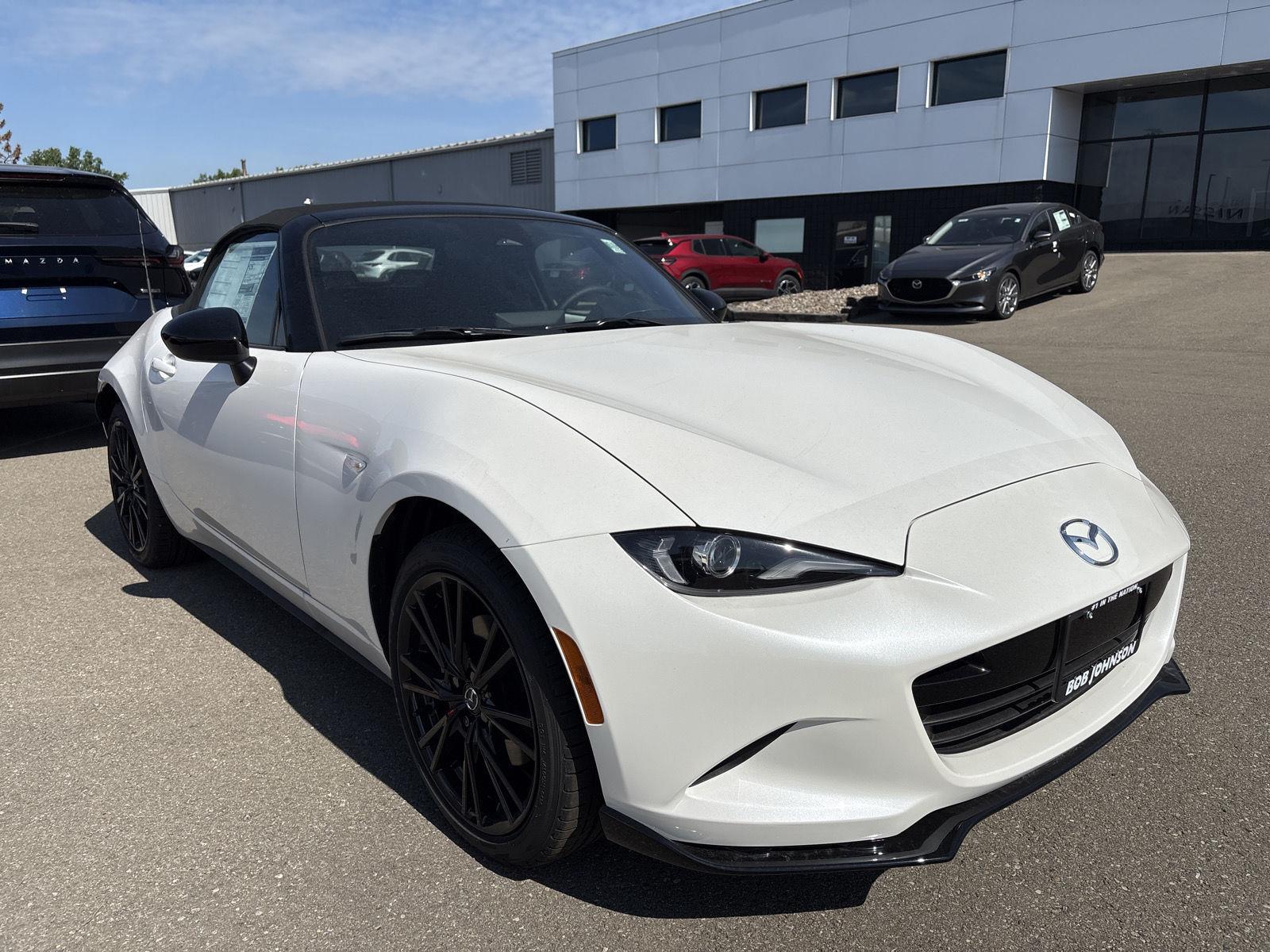 Snowflake White Pearl Mica 2026 Mazda MX-5 Miata Convertible Rear-Wheel Drive Manual