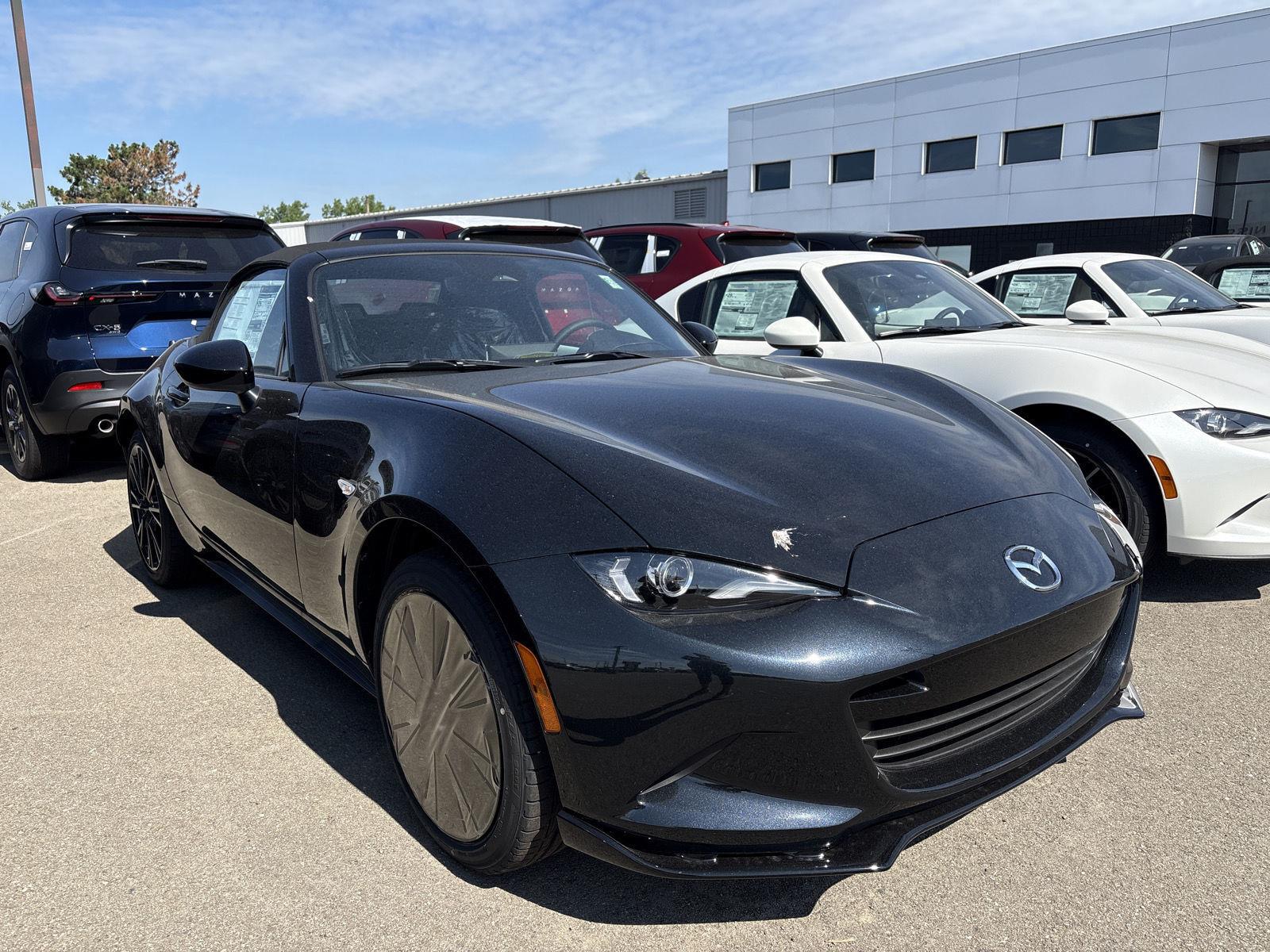 Jet Black Mica 2026 Mazda MX-5 Miata Convertible Rear-Wheel Drive Manual
