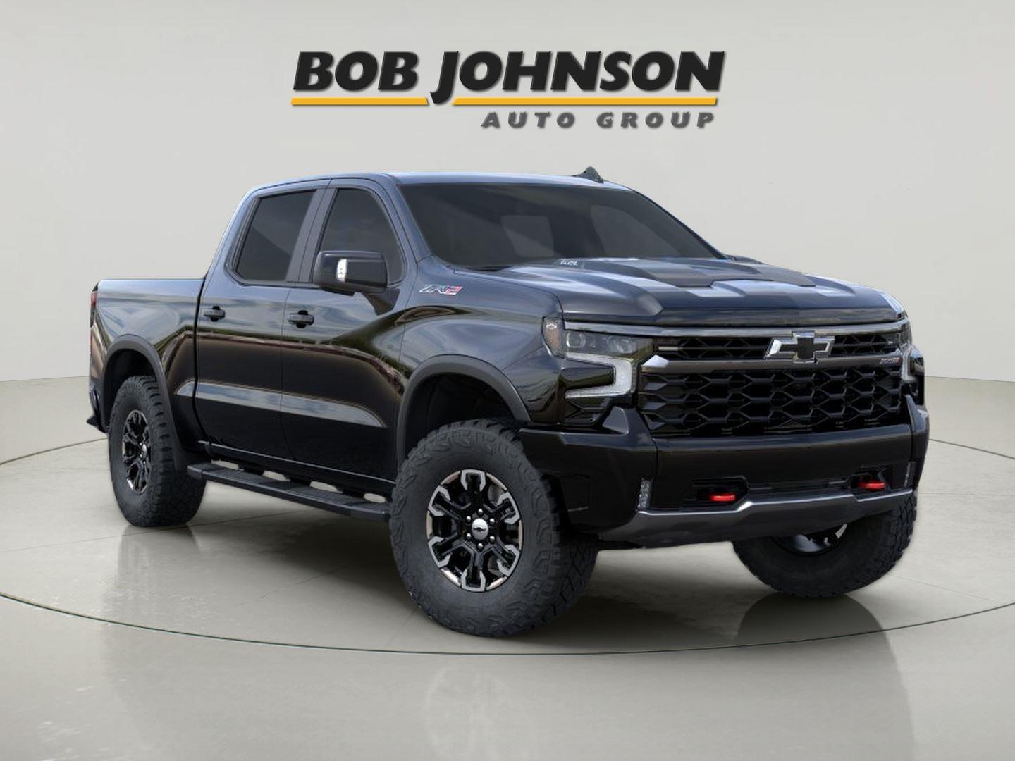 Black 2026 Chevrolet Silverado 1500 ZR2 Crew Cab 4WD Pickup Truck Four-Wheel Drive Automatic