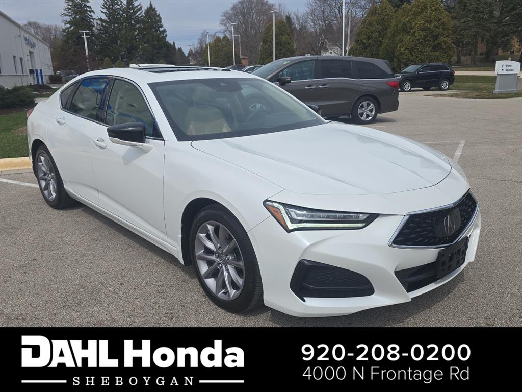 Platinum White Pearl 2022 Acura TLX FWD Sedan Front-Wheel Drive Automatic