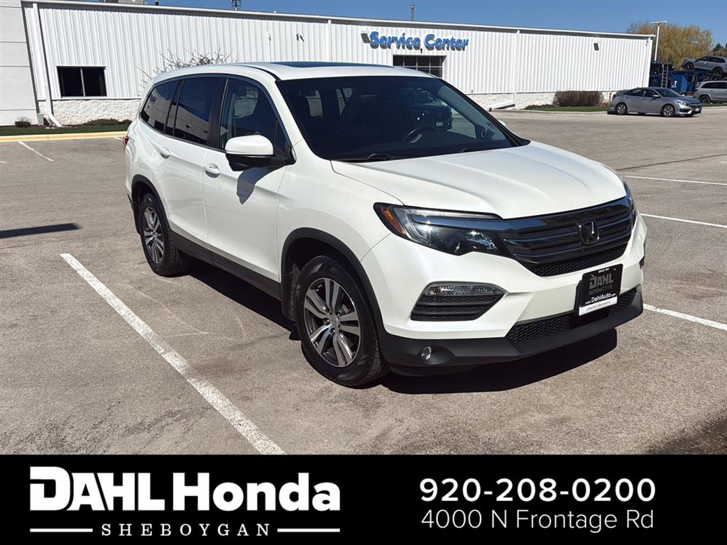 White Diamond Pearl 2018 Honda Pilot EX-L AWD SUV / Crossover All-Wheel Drive Automatic