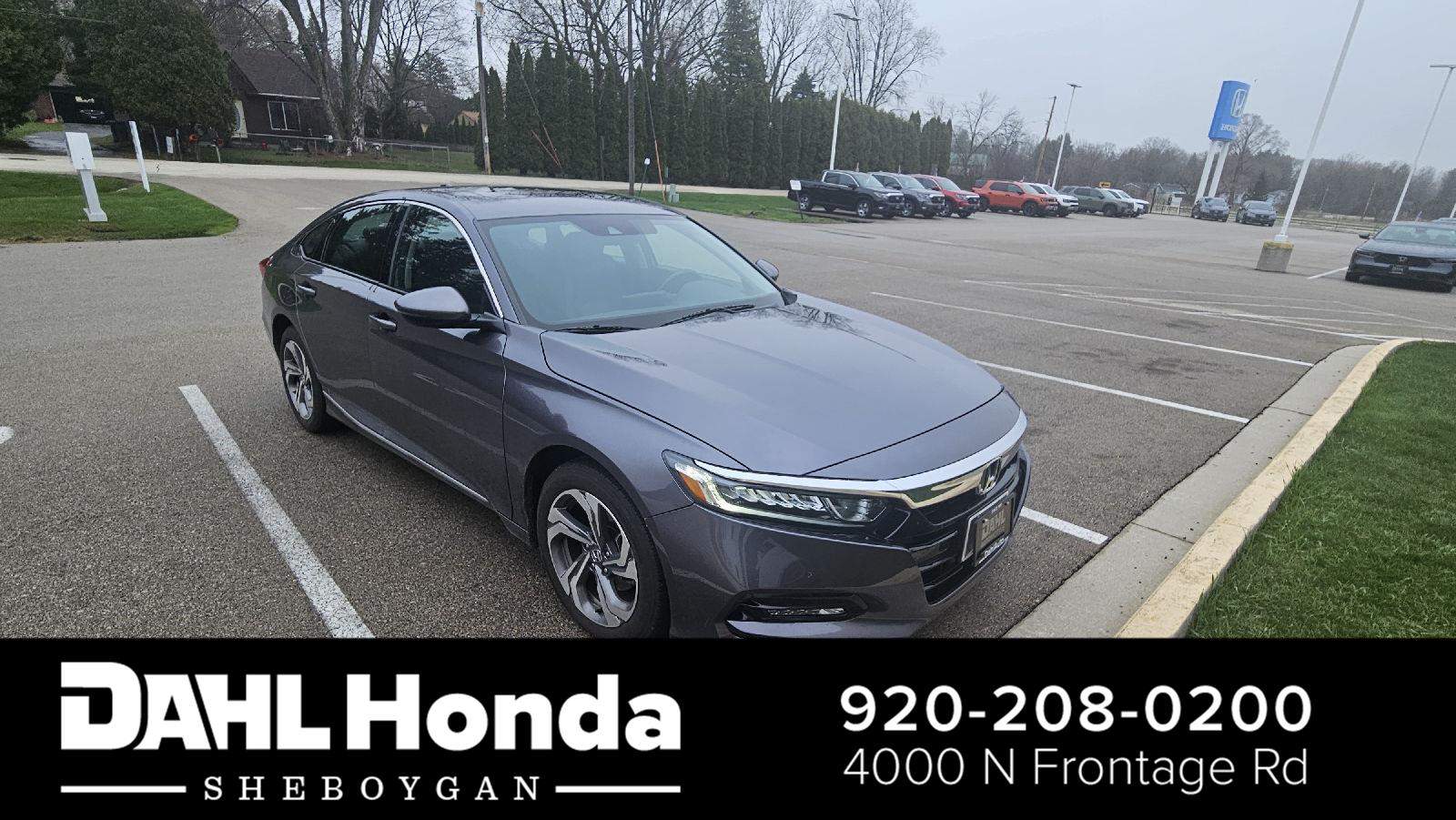 Gray (Modern Steel Metallic) 2020 Honda Accord 1.5T EX-L FWD Sedan Front-Wheel Drive Continuously Variable Transmission
