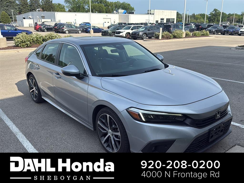 Lunar Silver Metallic 2022 Honda Civic Sedan Front-Wheel Drive Continuously Variable Transmission