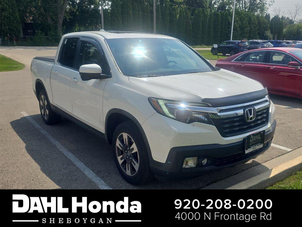 White Diamond Pearl 2019 Honda Ridgeline Pickup Truck All-Wheel Drive Automatic
