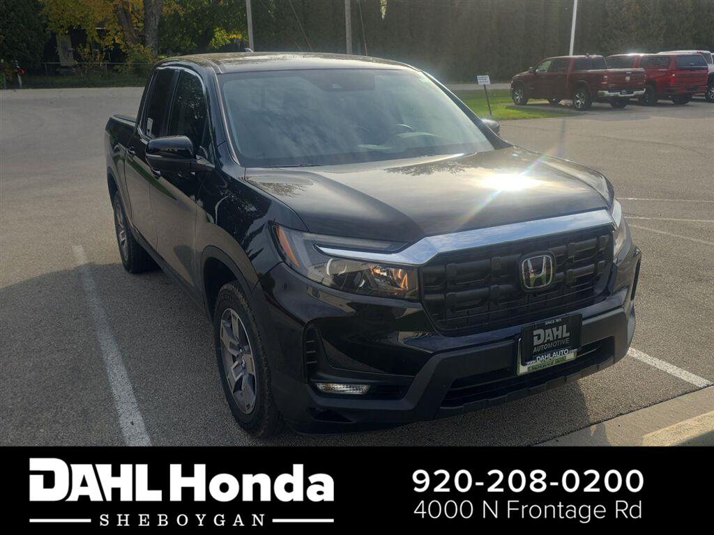 Crystal Black Pearl 2024 Honda Ridgeline Pickup Truck All-Wheel Drive Automatic