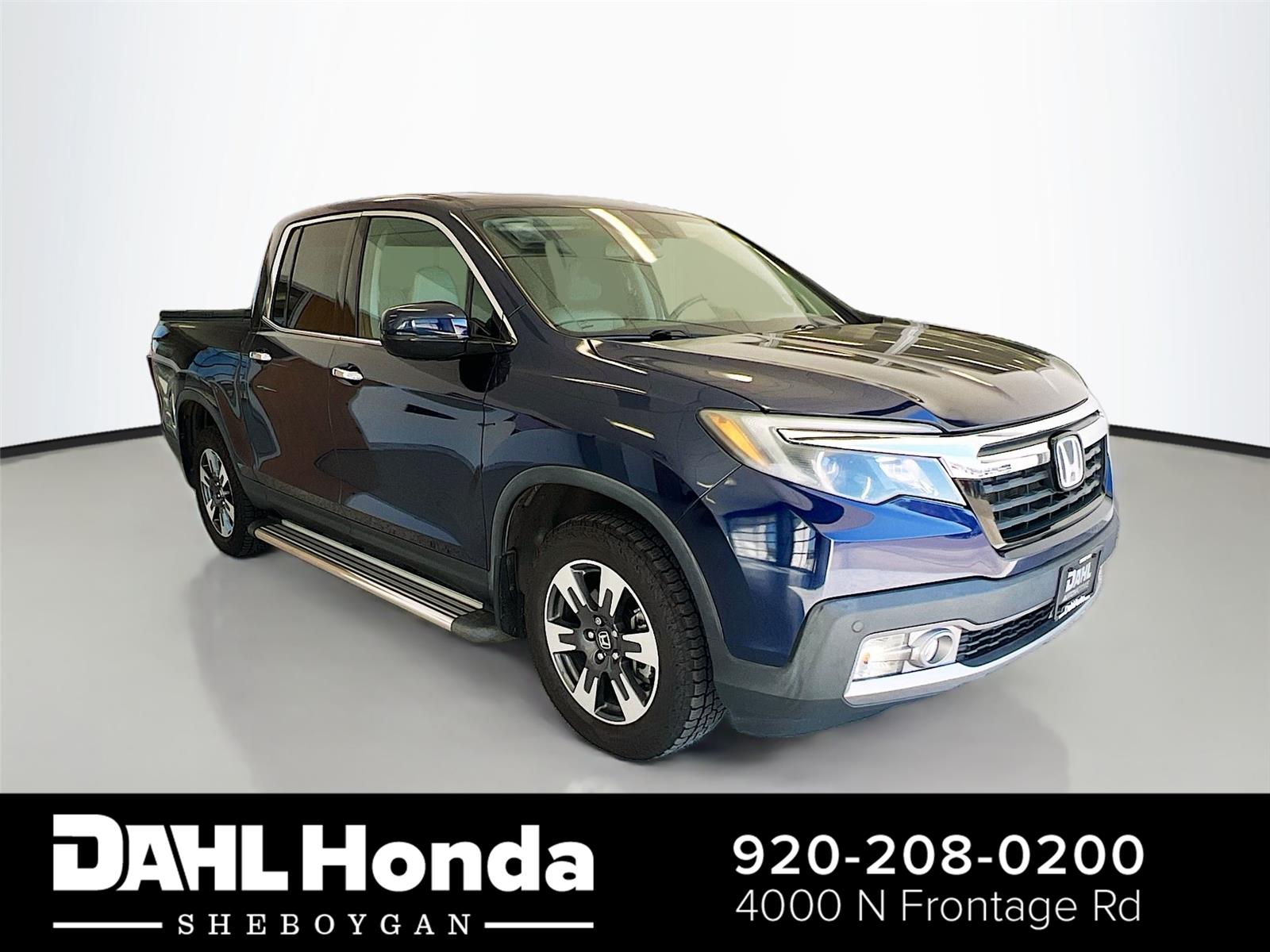 Black (Obsidian Blue Pearl) 2017 Honda Ridgeline RTL-E AWD Pickup Truck All-Wheel Drive Automatic
