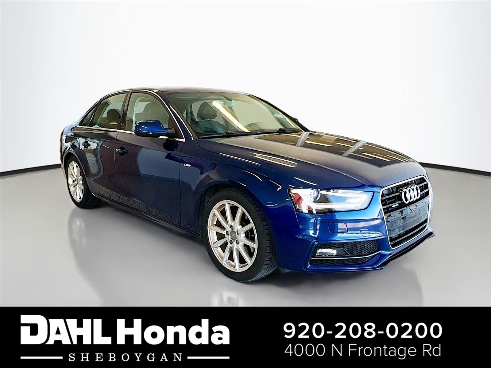 Scuba Blue Metallic 2016 Audi A4 2.0T quattro Premium Plus AWD Sedan All-Wheel Drive Automatic