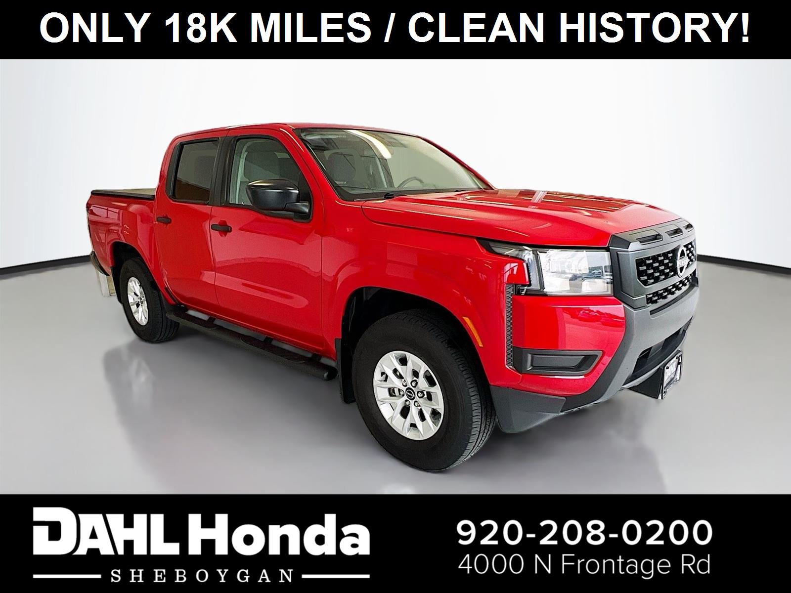 Red Alert 2025 Nissan Frontier Pickup Truck Four-Wheel Drive Automatic