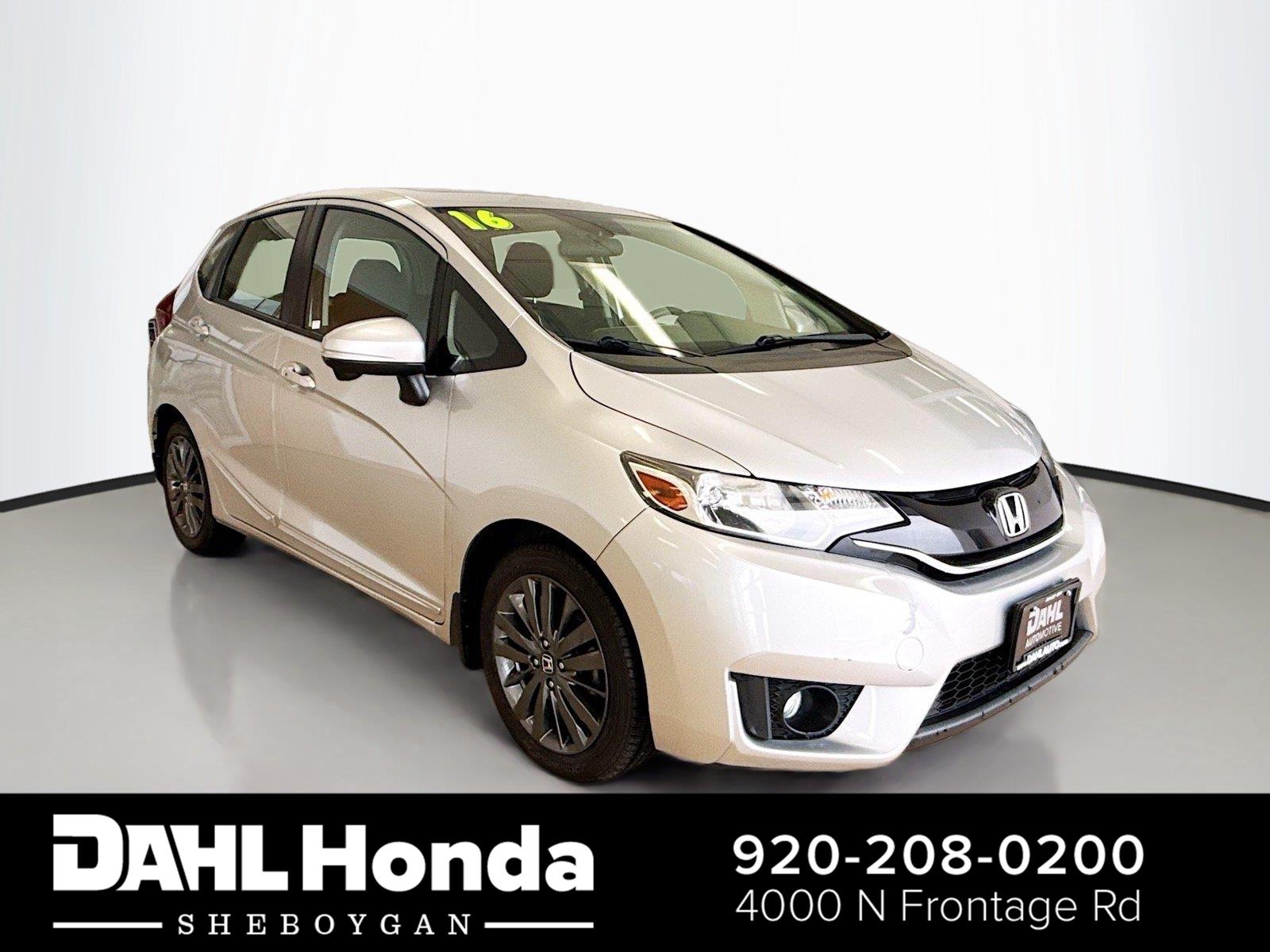 Alabaster Silver Metallic 2016 Honda Fit Hatchback Front-Wheel Drive Continuously Variable Transmission