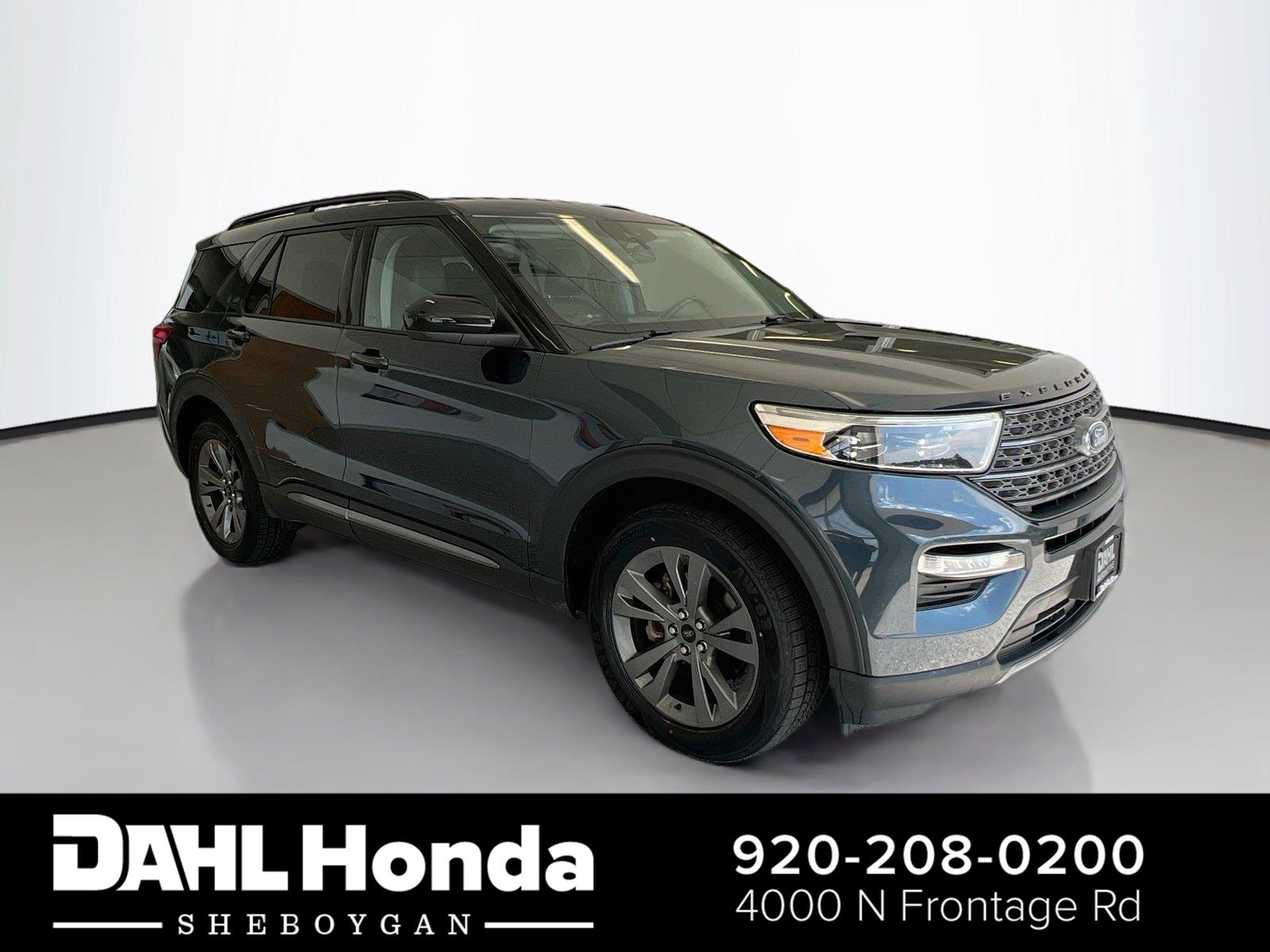 Stone Blue 2022 Ford Explorer SUV / Crossover All-Wheel Drive Automatic