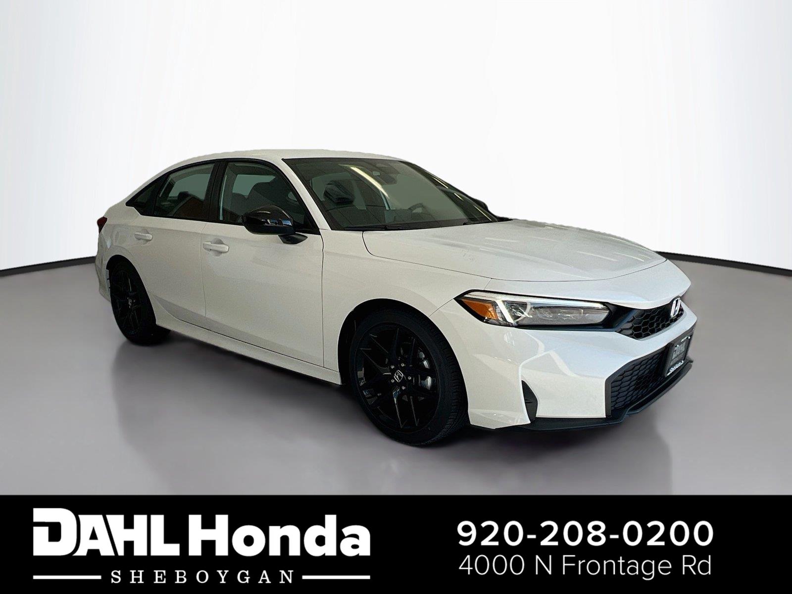 Platinum White Pearl 2026 Honda Civic Sedan Front-Wheel Drive Continuously Variable Transmission