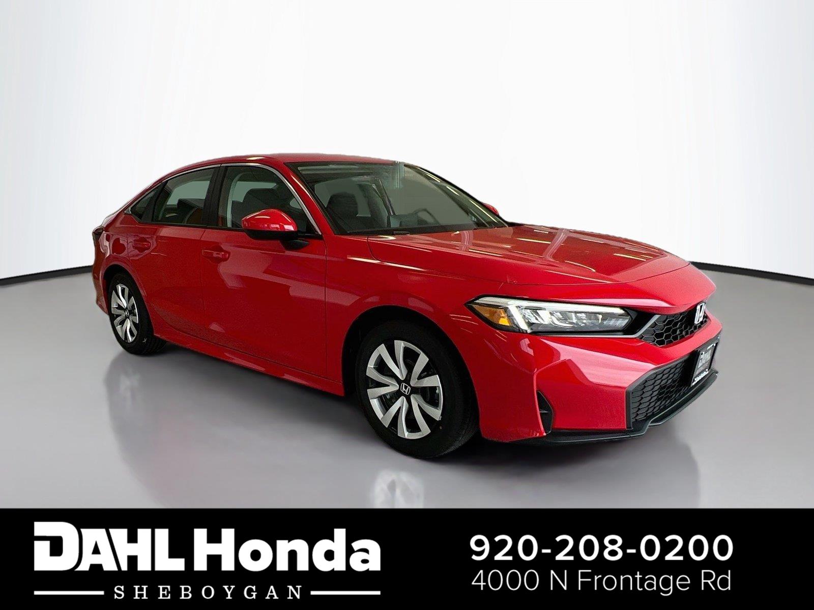 Rallye Red 2026 Honda Civic Sedan Front-Wheel Drive Continuously Variable Transmission