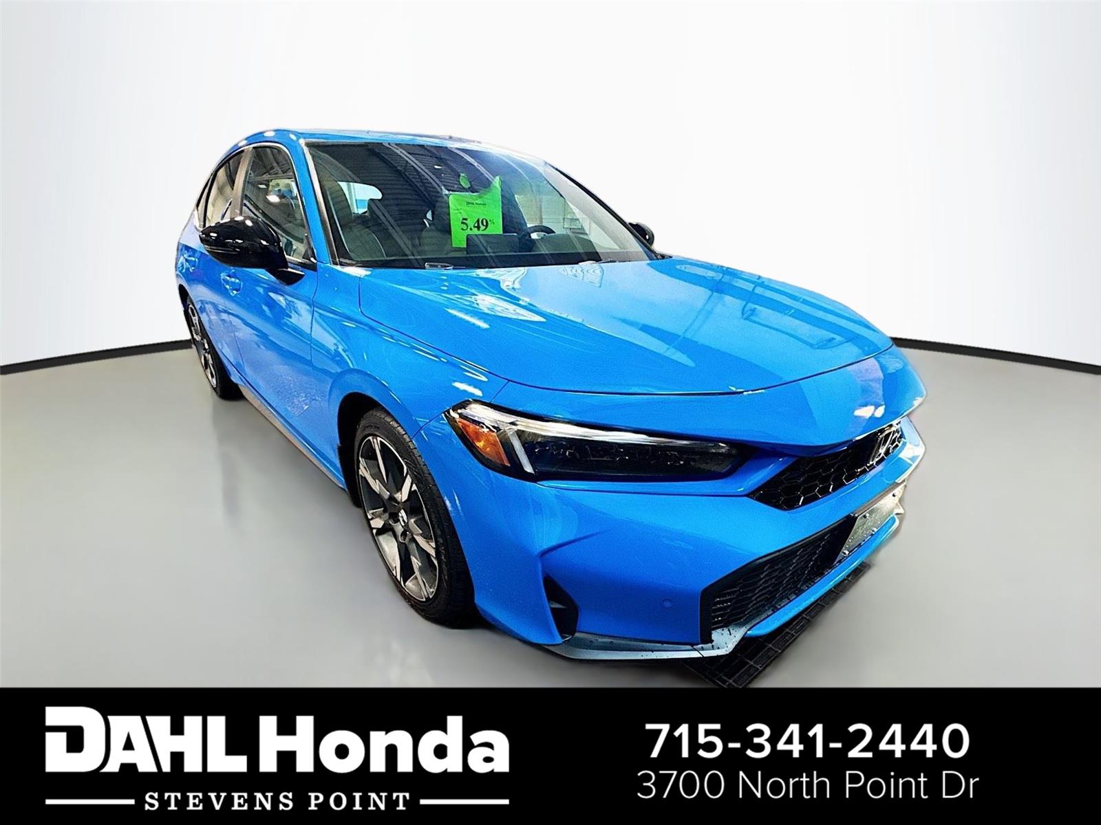 Boost Blue Pearl 2026 Honda Civic Hybrid Hatchback Front-Wheel Drive 1-Speed Dual Clutch