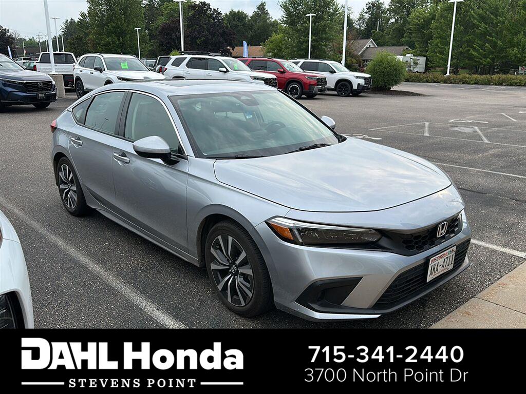Lunar Silver Metallic 2024 Honda Civic Hatchback Hatchback Front-Wheel Drive Continuously Variable Transmission