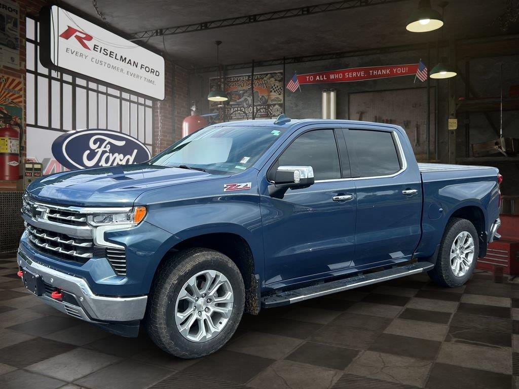 Lakeshore Blue Metallic 2024 Chevrolet Silverado 1500 Pickup Truck Four-Wheel Drive Automatic