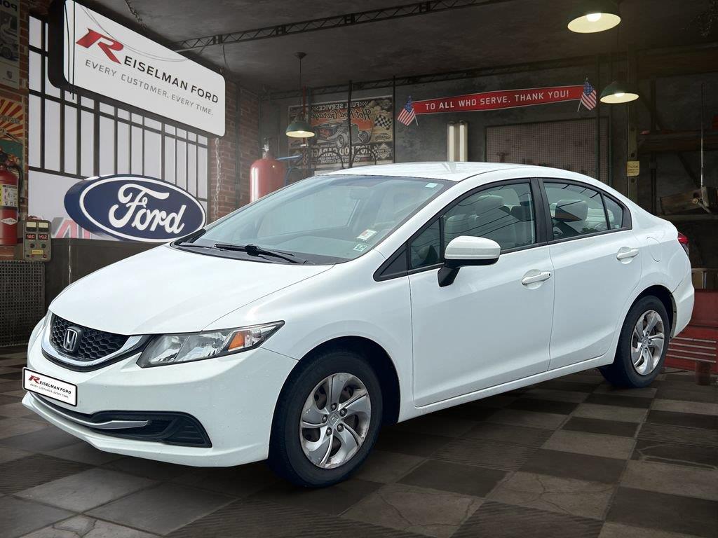 Taffeta White 2015 Honda Civic Sedan Front-Wheel Drive Continuously Variable Transmission