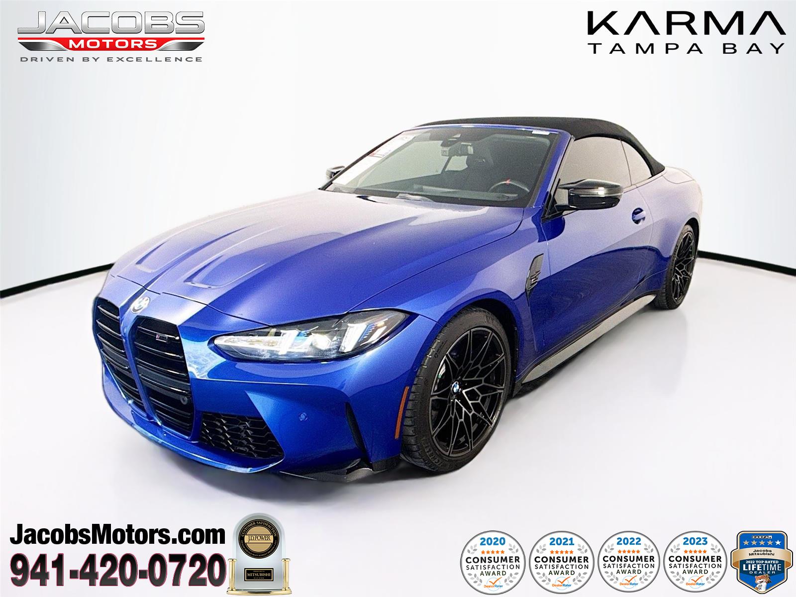 Portimao Blue Metallic 2025 BMW M4 Competition xDrive Convertible AWD Convertible All-Wheel Drive Automatic