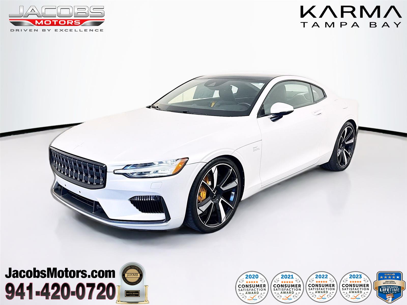 White (Snow Matte) 2021 Polestar 1 AWD Coupe All-Wheel Drive Automatic