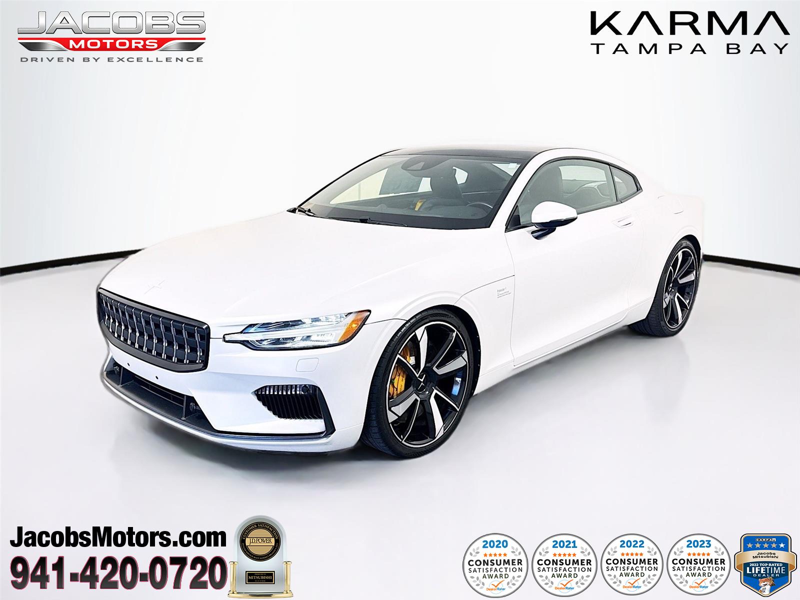 White (Snow Matte) 2021 Polestar 1 AWD Coupe All-Wheel Drive Automatic