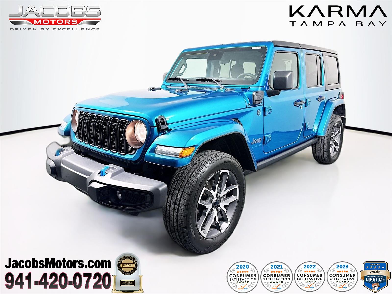Bikini Pearl Coat 2024 Jeep Wrangler 4xe Sport S 4WD SUV / Crossover Four-Wheel Drive 8-Speed Automatic
