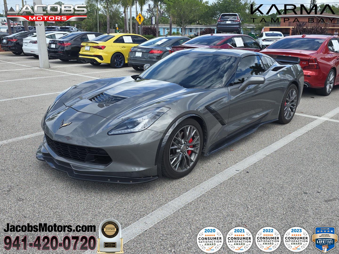 Shark Gray Metallic 2016 Chevrolet Corvette Stingray 2LT Coupe RWD Coupe Rear-Wheel Drive 8-Speed Automatic