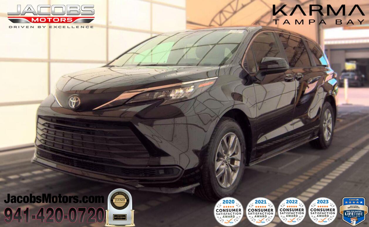 Midnight Black Metallic 2025 Toyota Sienna Minivan Front-Wheel Drive Continuously Variable Transmission